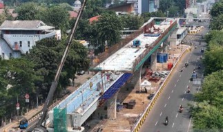 Pembangunan LRT Jakarta Fase 1B Capai 42,3 Persen, Diprediksi Rampung Agustus 2026