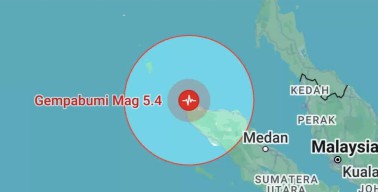 Warga Banda Aceh Dikejutkan Gempa Magnitudo 5,4