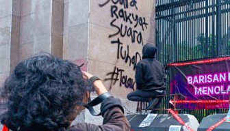Demonstrasi Tolak Revisi UU TNI Berlangsung Kondusif