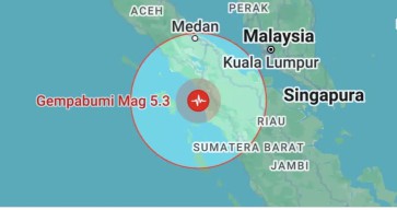 Mandailing Natal Diguncang Gempa Bumi Magnitudo 5,3, Masuk Kategori Menengah