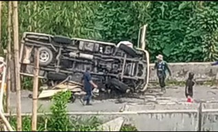 Kecelakaan Maut Minibus Elf di Magetan, Lima Orang Tewas di TKP