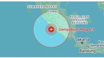 Bengkulu Bergetar, Diguncang Gempa Magnitudo 6,3