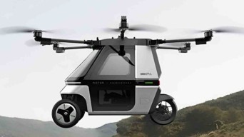 Teknologi China Menggila, Sepeda Motor Terbang Skyrider X6 Bisa Mengudara 20 Menit