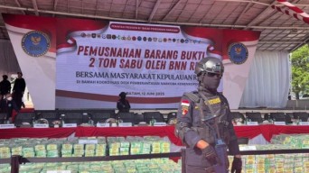 Pemusnahan Sabu Seberat 2 Ton di Batam, Dipimpin Menko Polkam