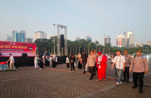 Aksi Damai Bela Palestina di Monas Berlangsung Tertib dan Aman