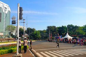 Lalu Lintas di Kawasan Patung Kuda Ditutup untuk Peringatan HUT ke-80 RI