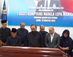 Surya Paloh Pimpin Penghormatan Terakhir untuk IGK Manila di Akademi Bela Negara