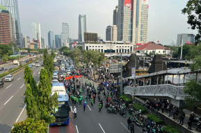 Mahasiswa BEM UI Geruduk Polda Metro Jaya Tuntut Pertanggungjawaban