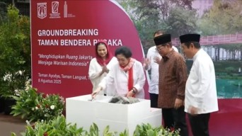 Megawati Hadiri Groundbreaking Taman Bendera Pusaka karena Kecintaan pada Tanaman
