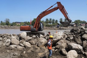 Ini Penanganan Muara Aliran Sungai Terdampak Bencana
