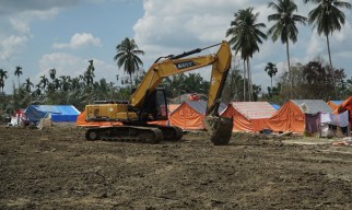 Huntara di Langkahan Aceh Utara Mulai Dibangun