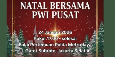 PWI Pusat Segera Gelar Natal Bersama Wartawan Kristiani