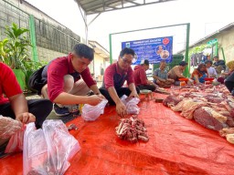 Mal Artha Gading Bagi Daging Kurban ke Penerima Manfaat Sekitar