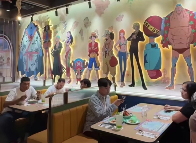 One Piece Cafe hadir di Senayan Park, Jakarta. Kafe ini menjadi yang kedua di dunia dan pertama di Asia. (Instagram @jktgo)