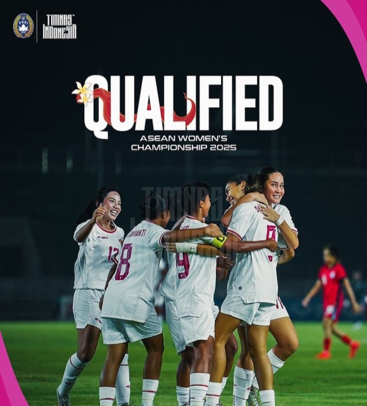 Pemain Timnas Putri Indonesia berhasil masuk ke babak final Piala AFF Wanita 2024 usai mengalahkan Singapura 3-0 di semifinal, Senin (2/12/2024). (Instagram @timnasindonesia)
