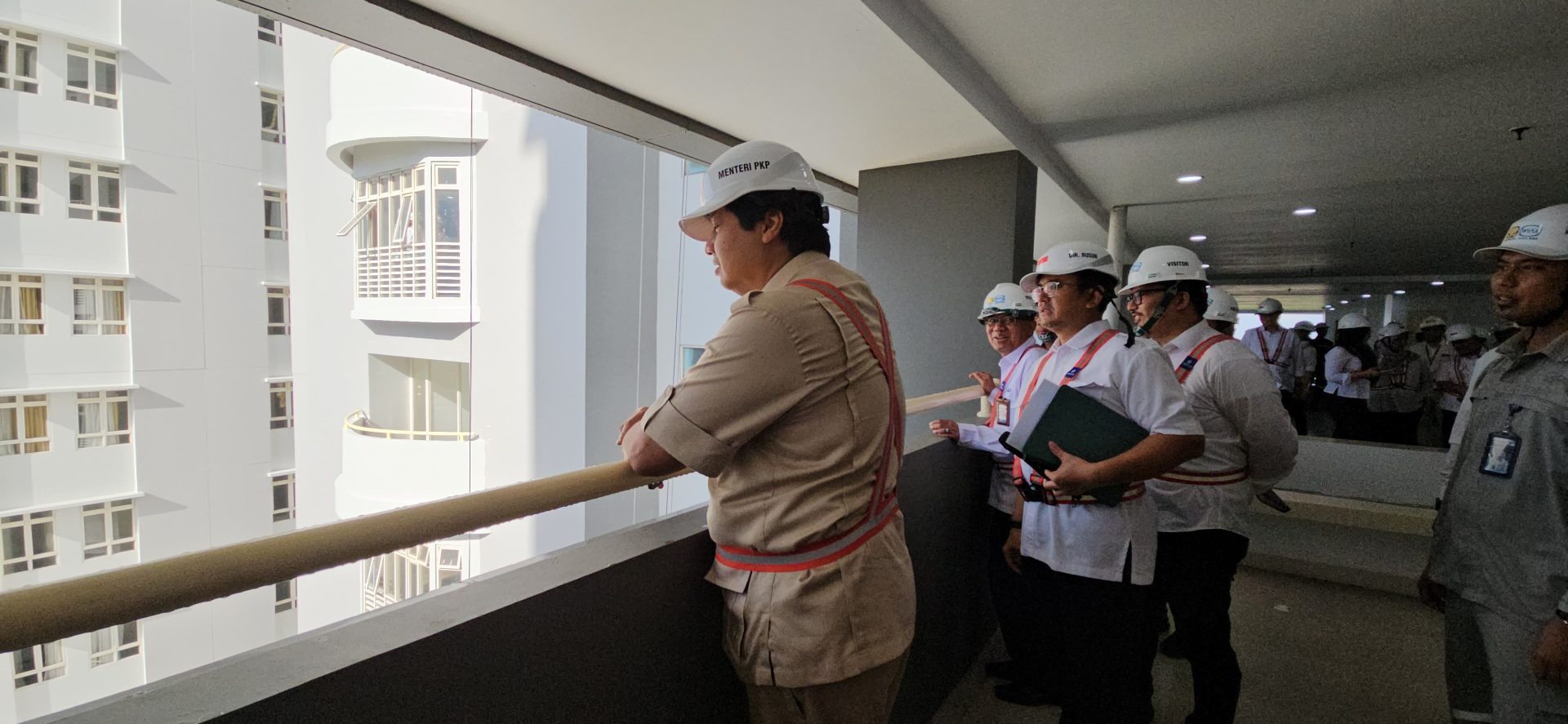 Menteri Perumahan dan Kawasan Permukiman (PKP) Maruarar Sirait mengunjungi Wisma Atlet di Kemayoran, Jakarta belum lama ini. (Komunikasi Publik Kementerian Perumahan dan Kawasan Permukiman)