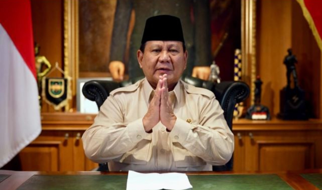 Presiden RI Prabowo Subianto mengucapkan selamat Hari Pers Nasional (HPN) 2025, Minggu (9/2/2025). (YouTube Biro Sekretariat Presiden)