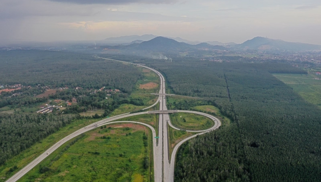 Tiga ruas tol Trans Sumatera yang siap beroperasi sambut mudik Lebaran 2025. (dok.Hutama Karya)