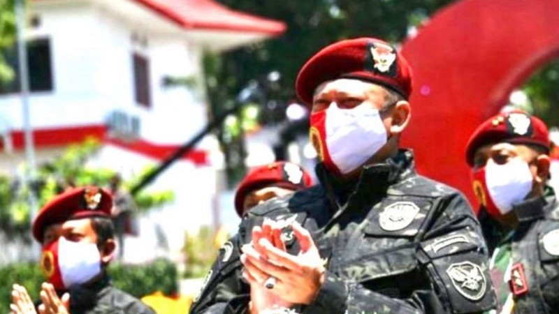 Anggota Komisi III DPR RI sekaligus penerima Brevet dan Warga Kehormatan BIN, Bambang Soesatyo (Bamsoet), saat menghadiri HUT ke-79 BIN, Kamis (8/5/2025). (Foto: IST)