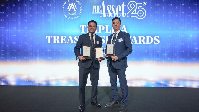 BRI meraih tiga penghargaan prestisius dalam ajang The Asset Triple A Treasurise Awards 2025 yang berlangsung di Four Seasons Hotel, Hong Kong pada Rabu (21/5/2025). (Foto: dok. BRI)