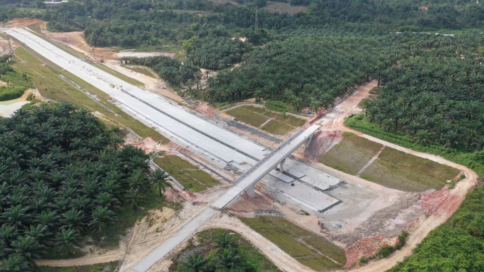 Proyek Tol Lingkar Pekanbaru sudah mencapai 50 persen. (Foto: dok.HKI) 