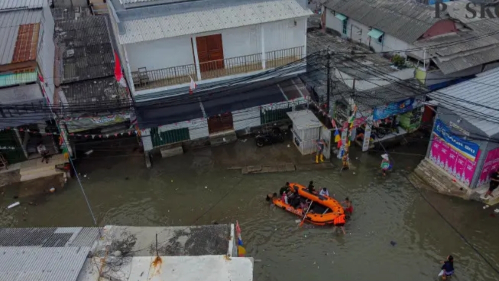 Banjir di wilayah Pluit, tahun lalu. (Ilustrasi)