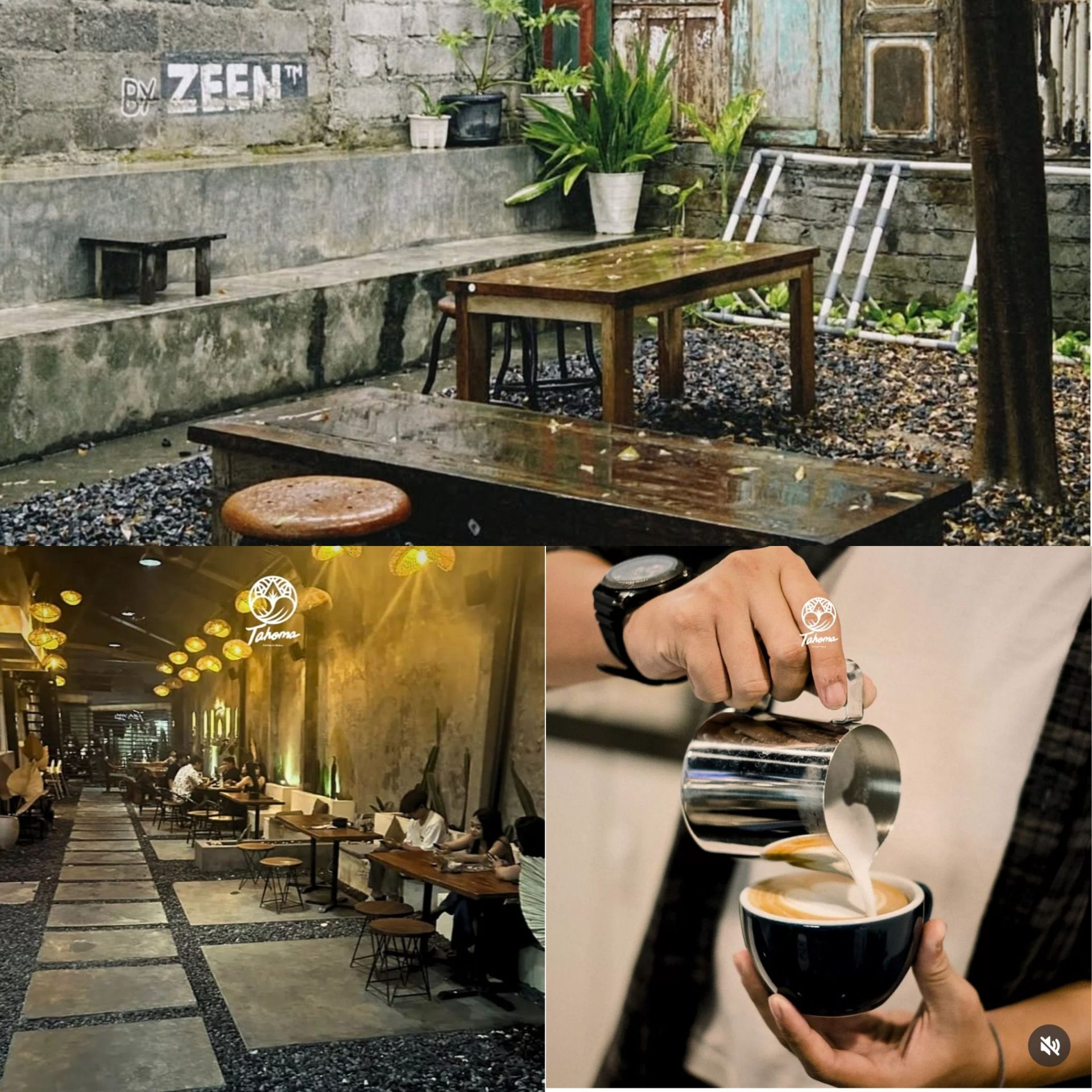 Tempat ngopi dan nongkrong yang buka sampai tengah malam di Bali. (Kolase)