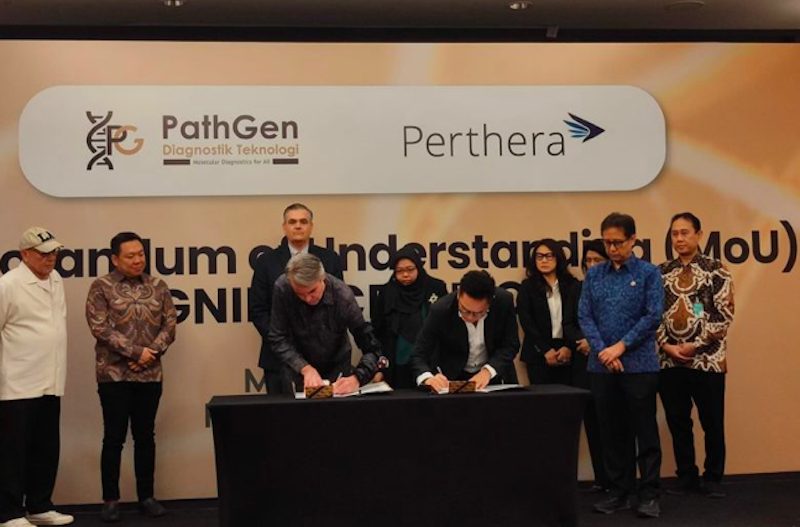 Pemerintah, Perthera, dan Pathgen Diagnostik Teknologi menjalin kerja sama guna transfer teknologi kecerdasan buatan (AI). (Dok.Antara) 