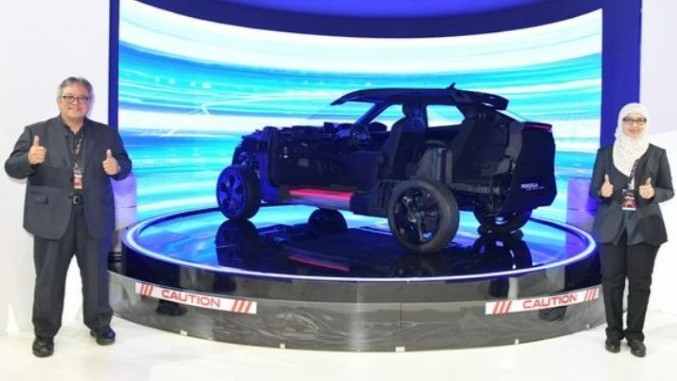 Penampakan calon mobil listrik yang dipamerkan Perodua di Malaysia Autoshow 2025. (Foto: dok. Perodua)