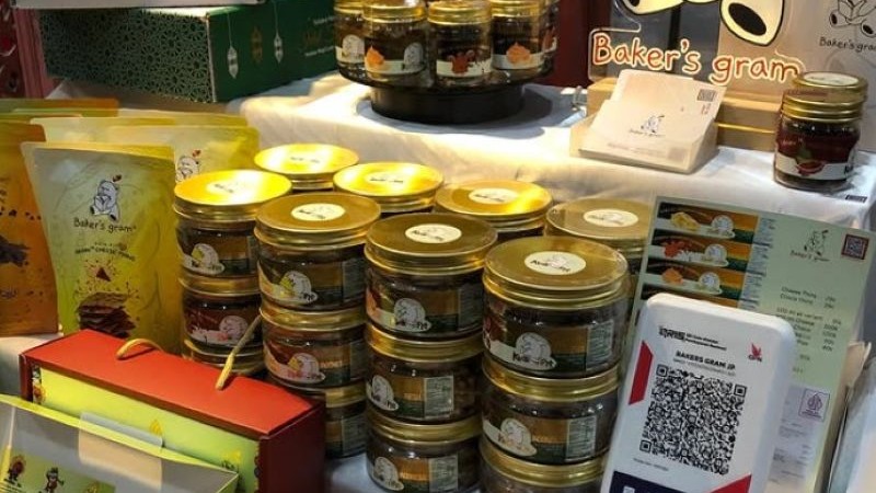 Beberapa produk Baker's Gram yang dipamerkan dalam pamerah produk UMKM Indonesia di Istanbul tahun lalu. (Foto: dok. BRI)