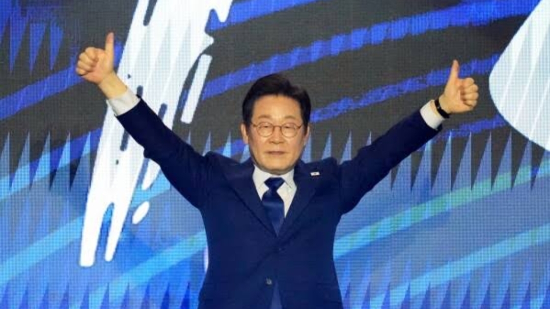 Presiden Korea Selatan Lee Jae Myung secara resmi memenangkan Pilpres yang digelar Selasa (3/6/2025) waktu Korsel. (AP)