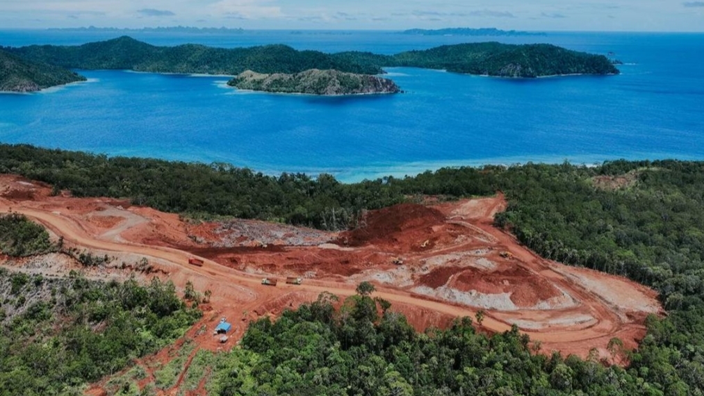 Tambang nikel di Raja Ampat, Papua Barat Daya. (Istimewa)