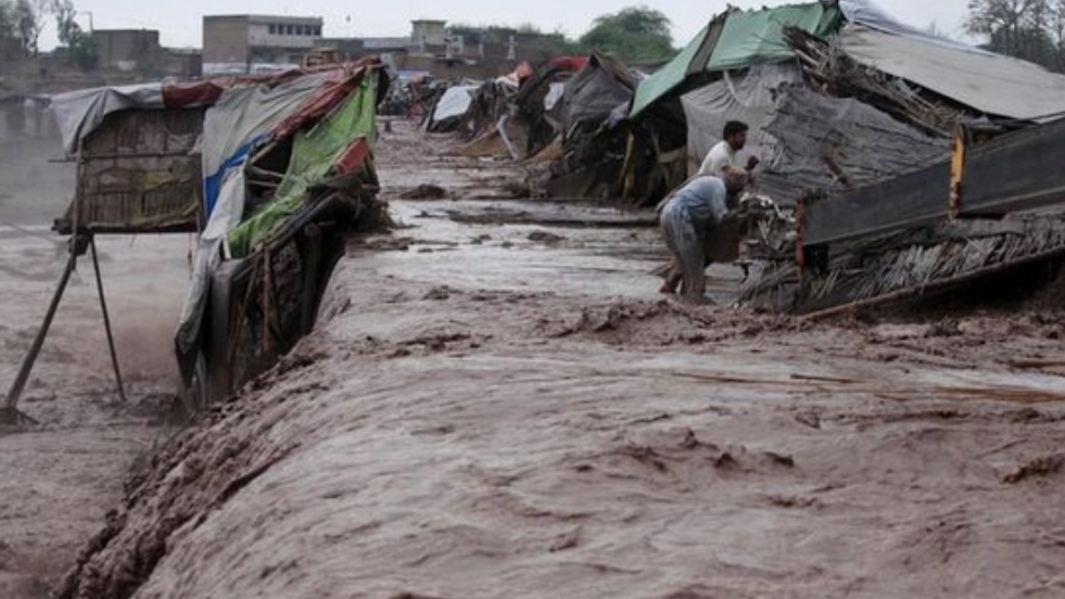 Banjir bandang di Pakistan, tahun lalu. (dok.Reuters)