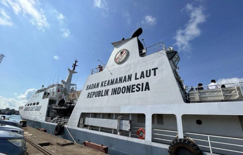 Kapal Negara Bakamal bersandar di Pelabuhan Batu Ampar, Kota Batam, Kepri, Senin (28/4/2025). (Dok. ANTARA) 