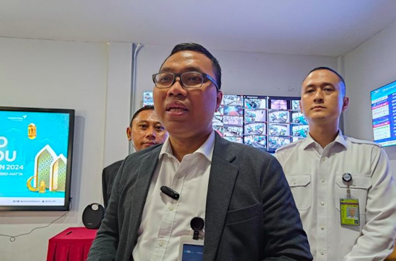 General Manager PT Aangkasa Pura Indonesia (InJourney) Kantor Cabang Bandara Soekarno-Hatta (Soetta), Dwi Ananda Wicaksana (Azmi Samsul Maarif) (Dok. Antara) 