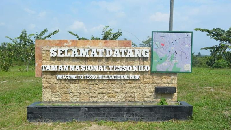 Tugu Selamat Datang Taman Nasional Tesso Nilo. (Foto: IST)