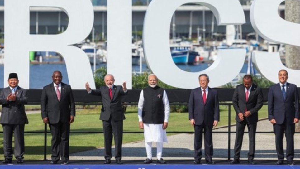 Presiden Prabowo Subianto di antara para pemimpin dunia yang tergabung di BRICS. (Reuters)