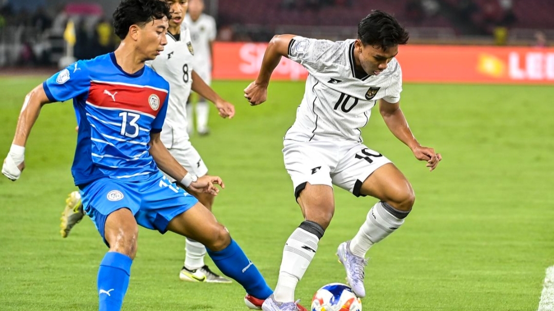 Timnas Indonesia U-23 saat melawan Filipina. (Istimewa)