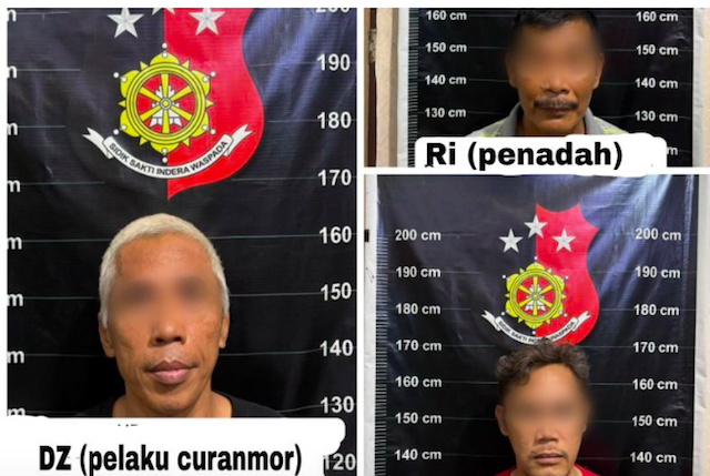 Sindikat pencurian sepeda motor yang diringkus Polsek Palmerah, Jakarta Barat. (Dok. Antara)