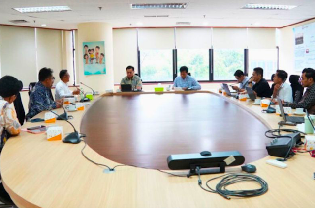 Ombudsman menerima kunjungan dari Indonesia Palm Oil Strategic Studies (IPOSS) di Jakarta. (Dok. Antara)