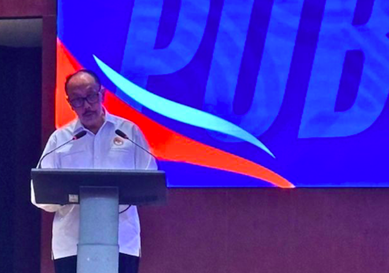Ketua LPSK Achmadi dalam acara Diskusi Publik Hari Anti-Tindak Pidana Perdagangan Orang (TPPO) di Jakarta, Kamis (31/7/2025). (Dok. Antara)