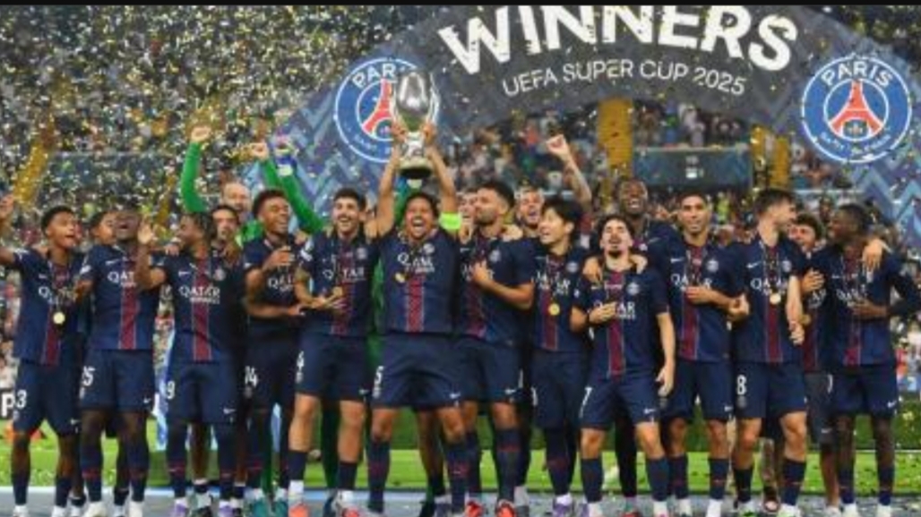 PSG sukses merebut gelar Piala Super Eropa 2025. (UEFA)