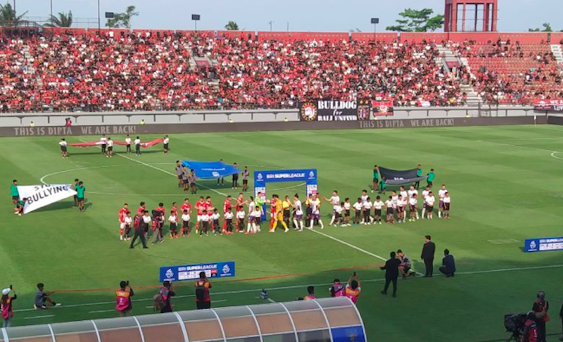 Bali United bermain imbang 1-1 melawan Persik Kediri pada laga perdana BRI Super League 2025/2026. (Dok. Antara) 