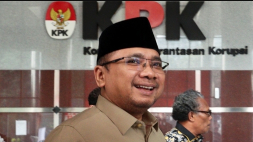 Eks Menteri Agama Yaqut Cholil Qoumas saat mendatangi KPK. (Istimewa) 