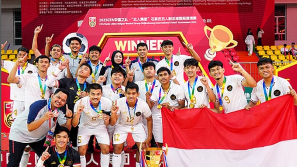 Timnas Futsal Indonesia menjadi jawara di ajang CFA International 2025, Kamis (11/9/2025) kemarin. (Instagram @timnasfutsal)