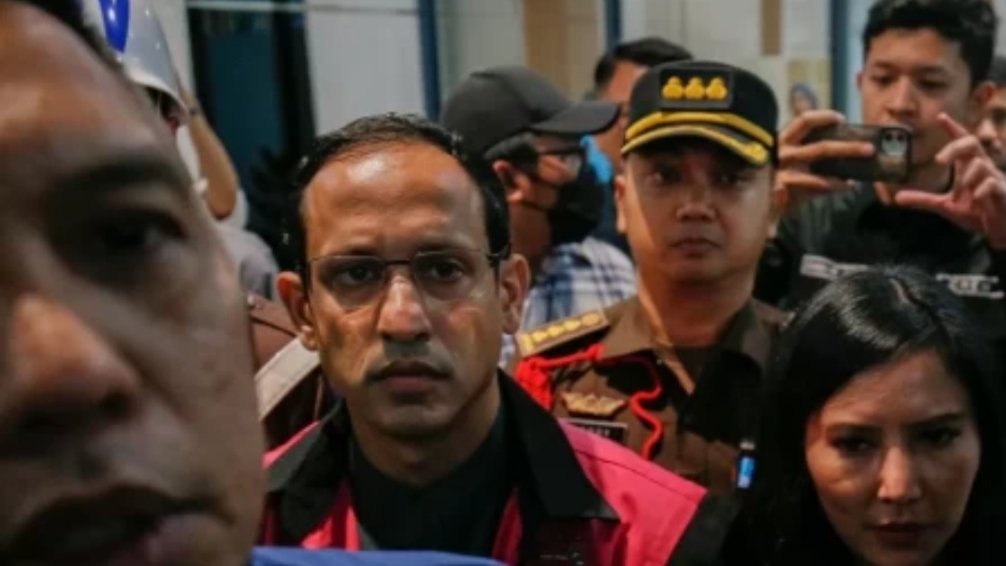 Eks Mendikburistek Nadiem Makarim tersangka kasus dugaan korupsi Chromebook. (dok.Antara)