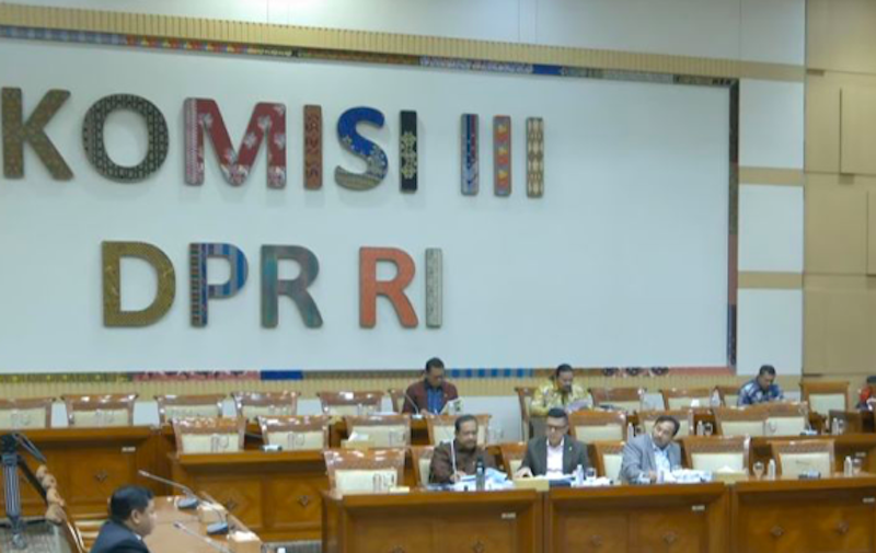 Tangkapan layar - Komisi III DPR RI menggelar uji kelayakan dan kepatutan calon hakim agung dan hakim ad hoc hak asasi manusia pada Mahkamah Agung di kompleks parlemen, Senayan. (Dok. Antara)