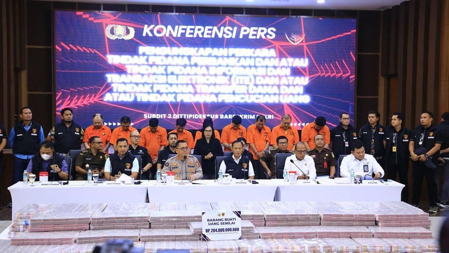 Direktorat Tindak Pidana Ekonomi Khusus (Dittipideksus) Bareskrim Polri mengungkap kasus pembobolan rekening dormant Bank Negara Indonesia (BNI) senilai Rp204 miliar. (Istimewa)