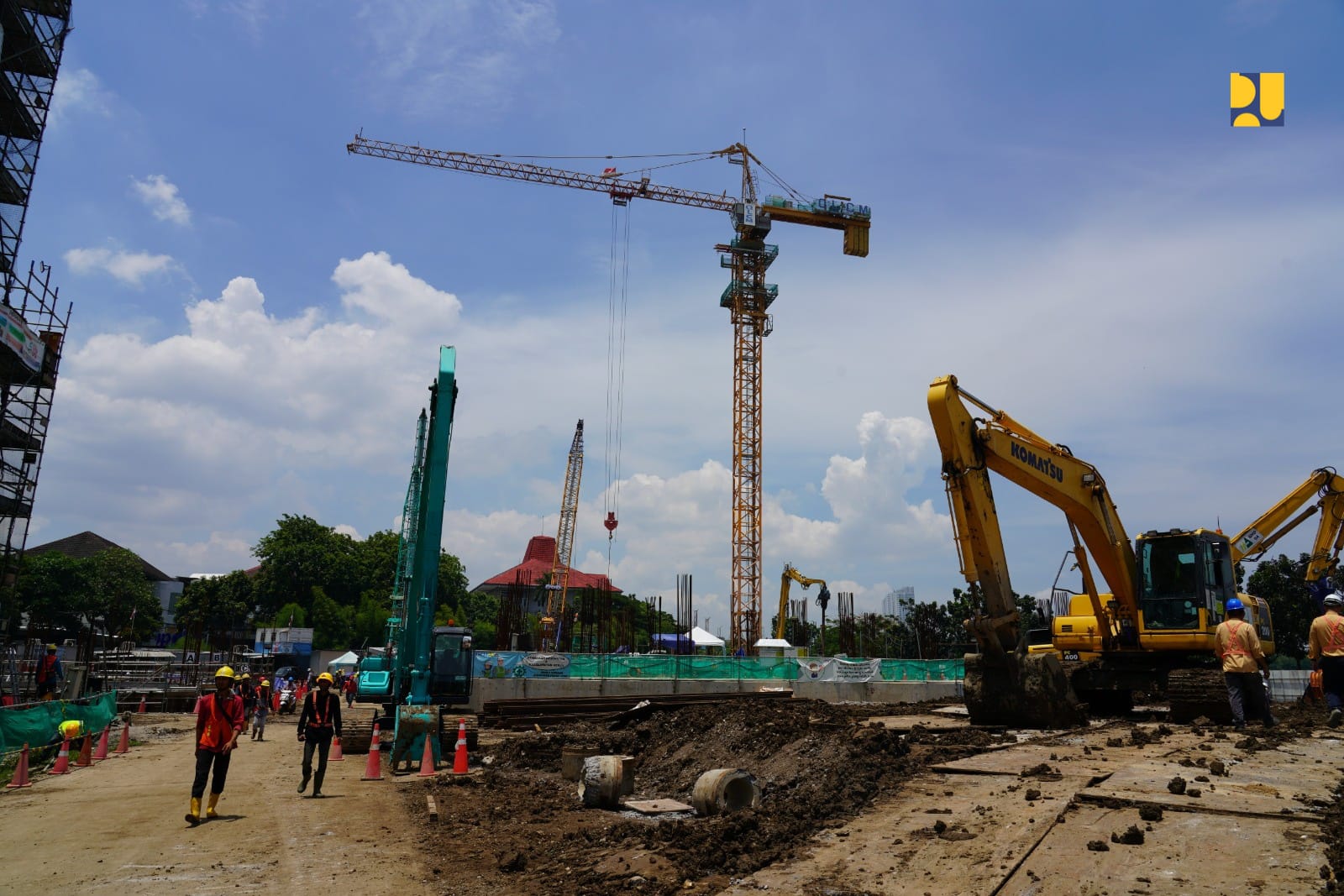 Proyek pengerjaan infrastruktur Sanitasi Modern Jakarta Sewerage Development Project. (Dok Kementerian PU)