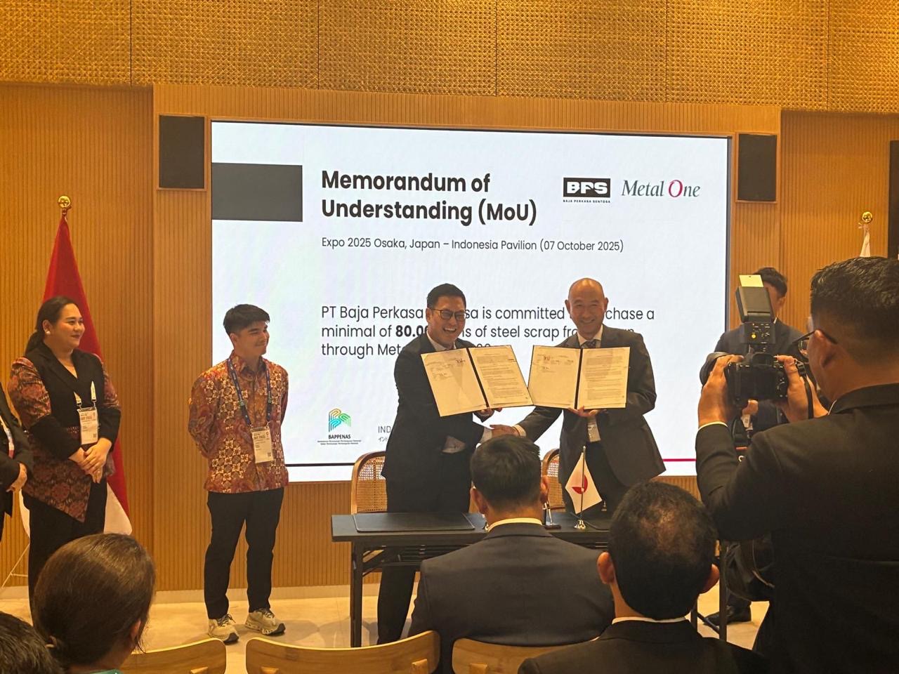 PT Baja Perkasa Sentosa (BPS) dan Metal One usai teken Memorandum of Understanding (MoU). (Dok AGP)